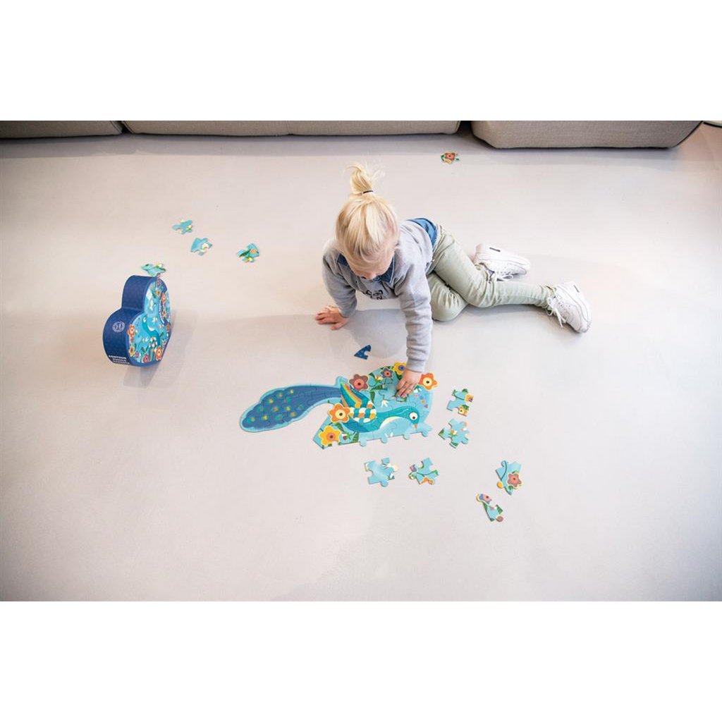 Puzzel pauw
