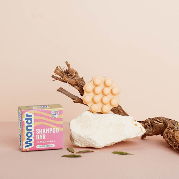 Wondr Flower Power shampoo bar - gevoelige hoofdhuid