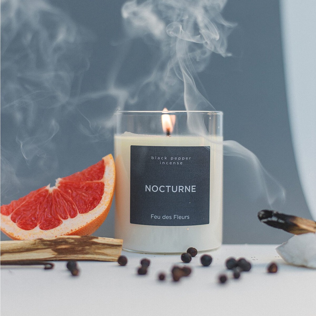 Geurkaars Zwarte peper en wierook - Nocturne