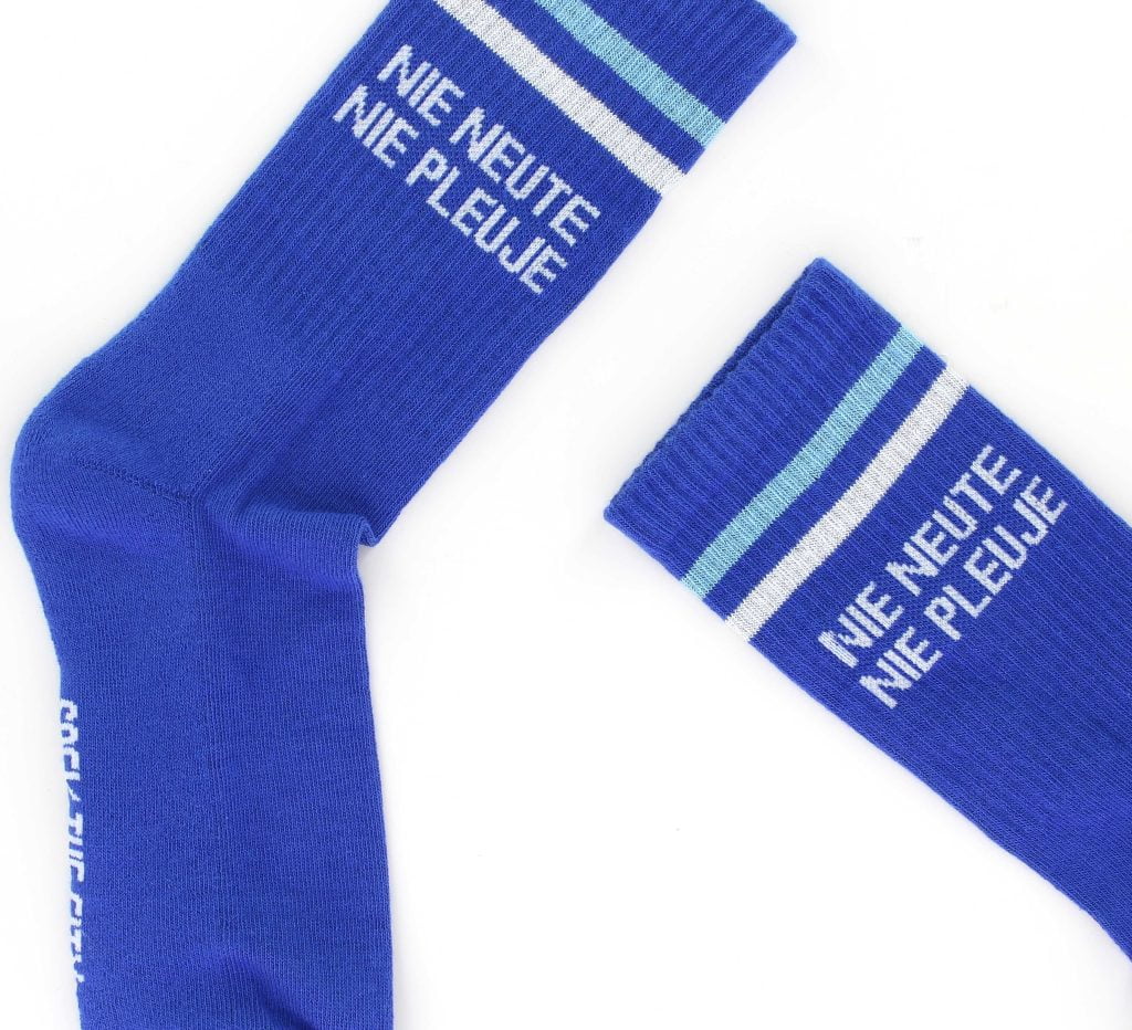 Sokken Nie Neute, Nie Pleuje (donkerblauw)
