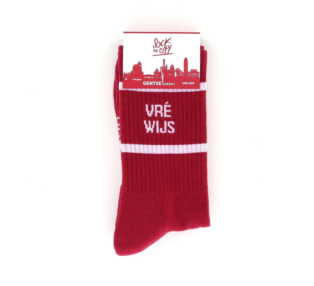 Sokken Vré wijs (rood)
