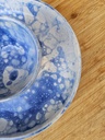 W2 chip & dip blauw bubbel glazuur