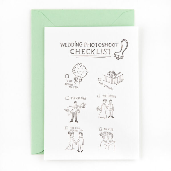 Wedding photoshoot checklist