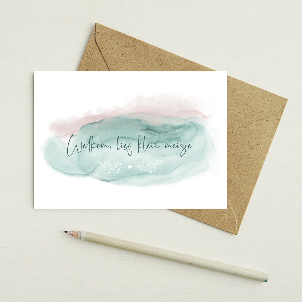 Welkom lief klein meisje