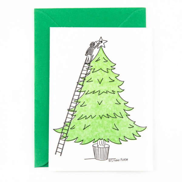 Decorating the Christmas tree