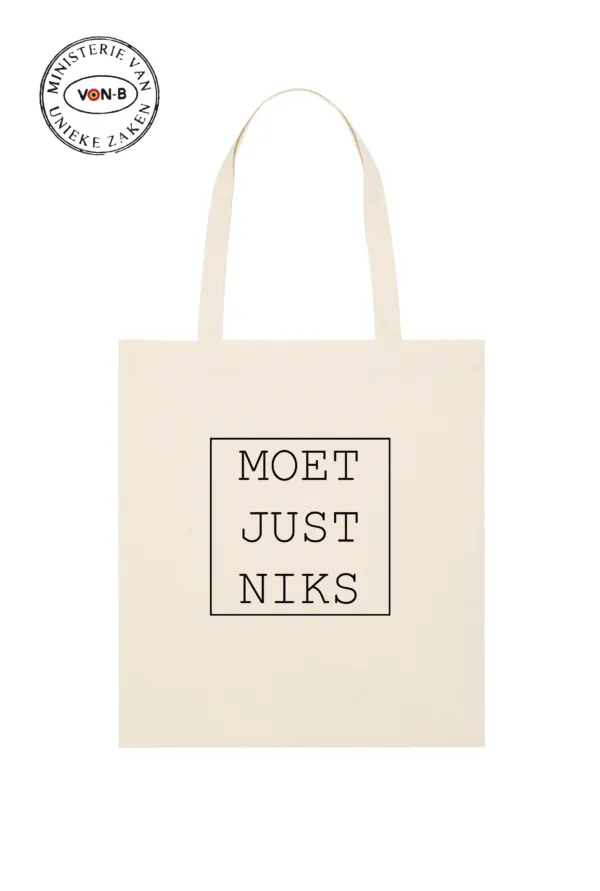 Tote bag - Natural Raw - Moet Just Niks