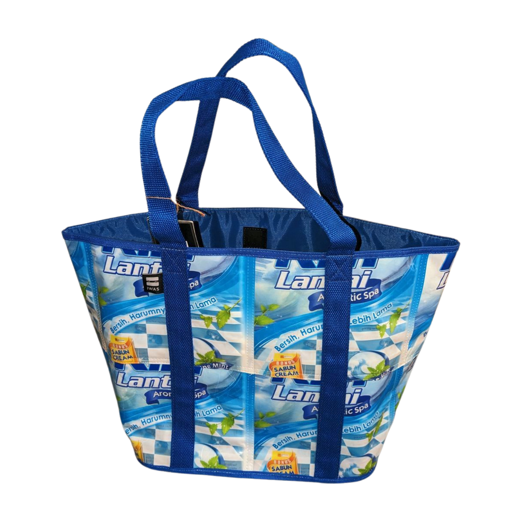Boodschappentas - plastic (blauw)