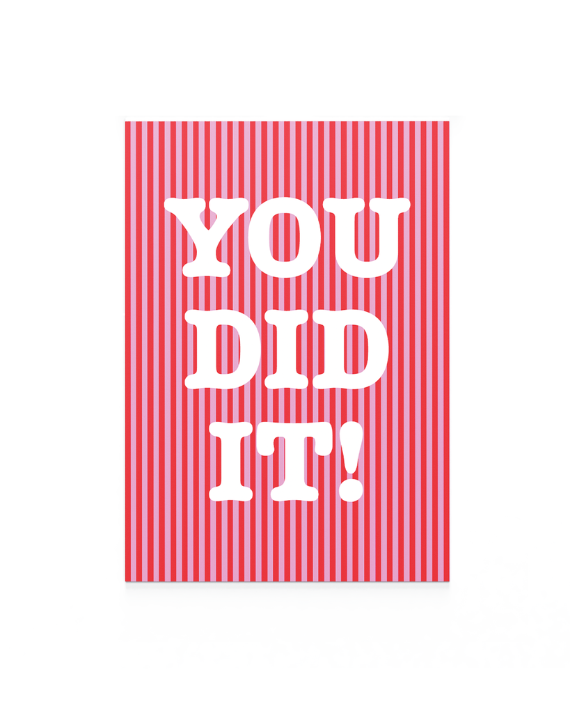 You did it!