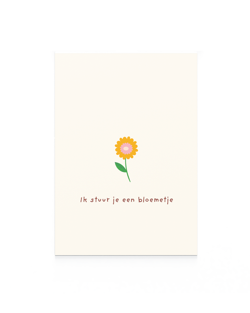Ik stuur je een bloemetje