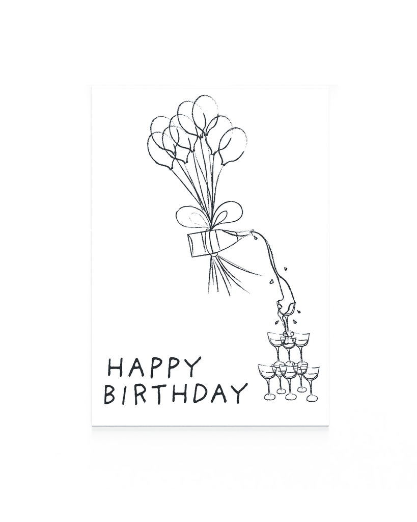 SH Happy birthday champagne