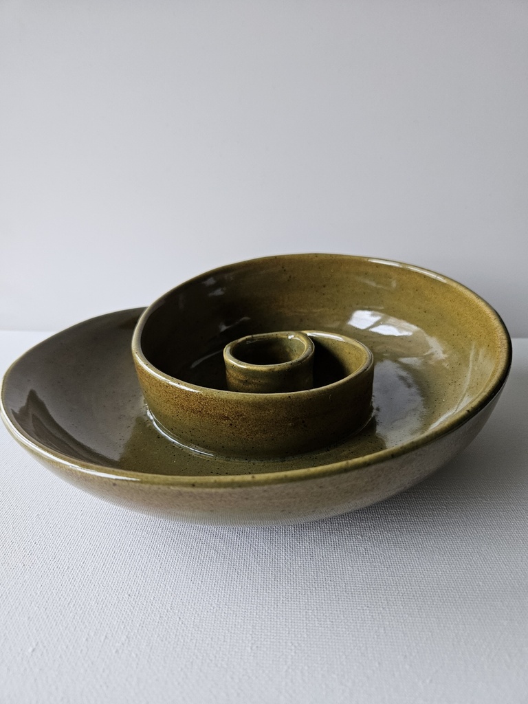 Groene spiraalschaal