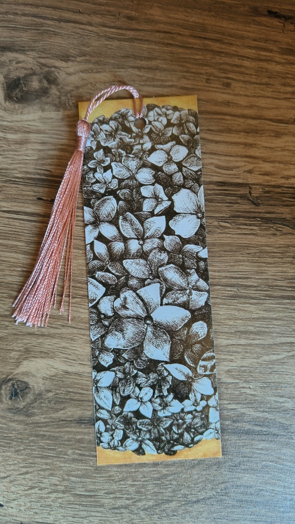 Print bladwijzer bloemen