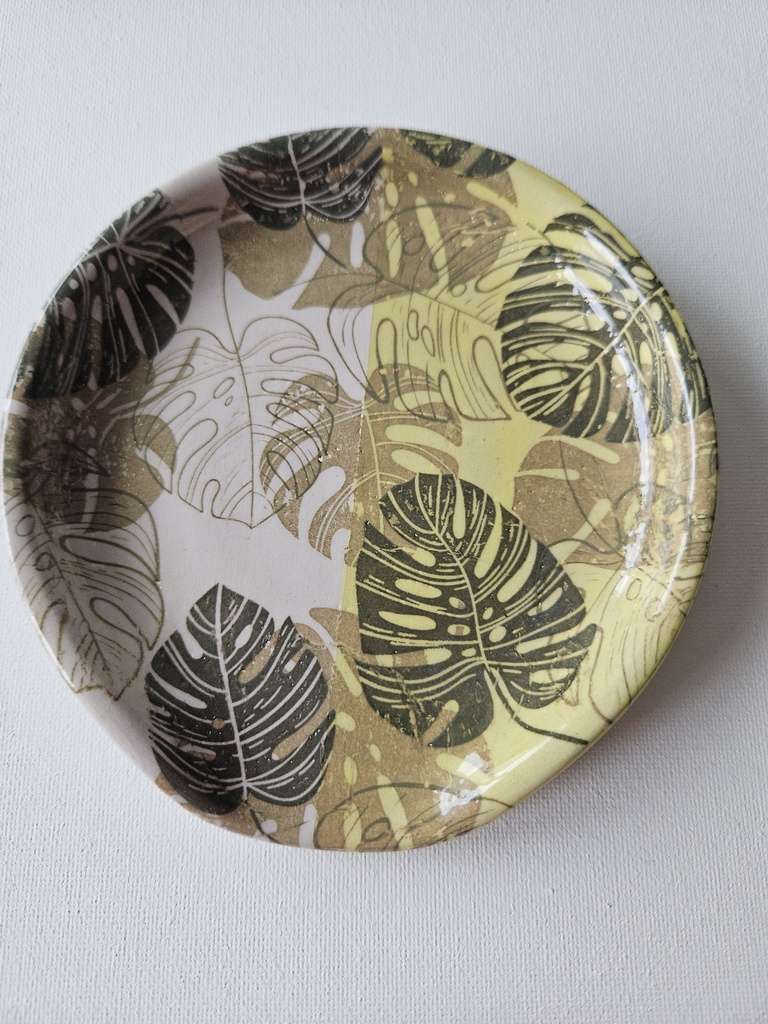 Lepelhouder met bladpatroon