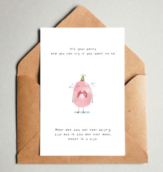 It's your party and you can cry