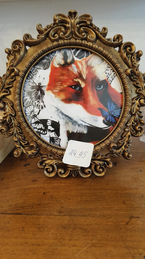 Ingelijste artprint vos