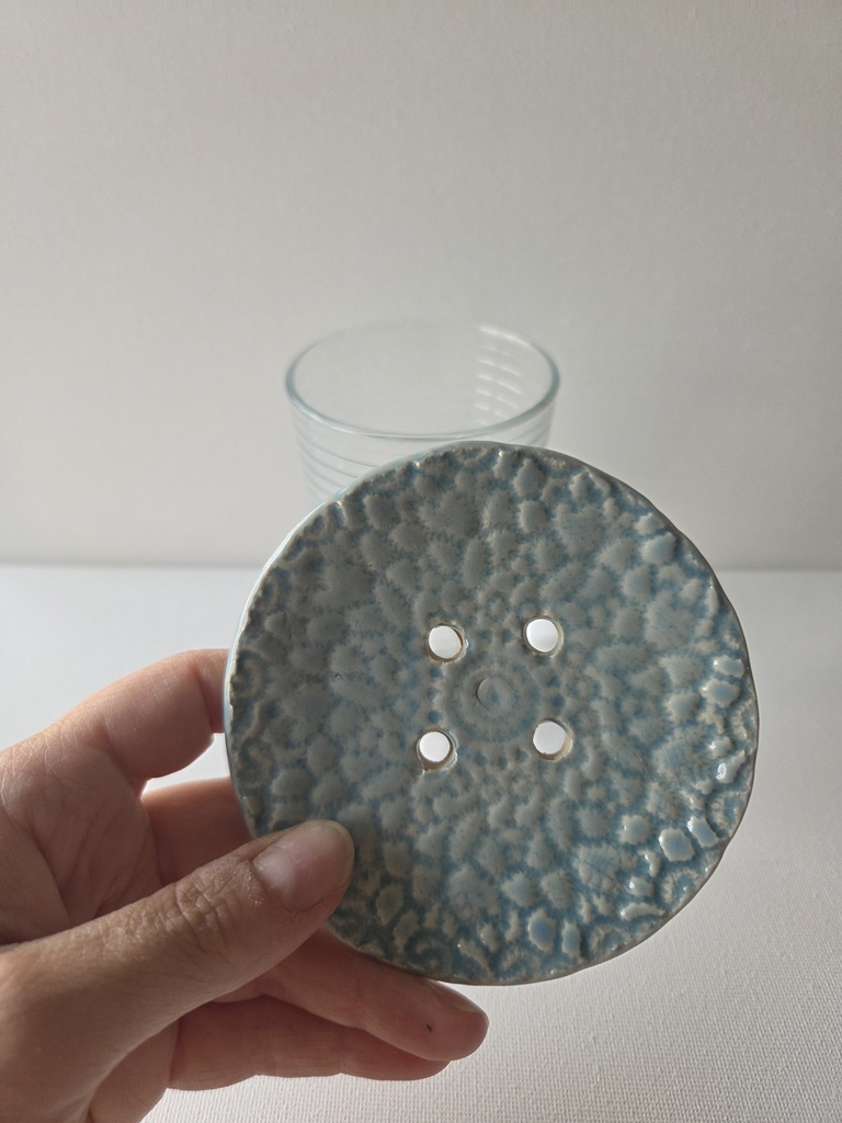 Bloemschikschijf blauw