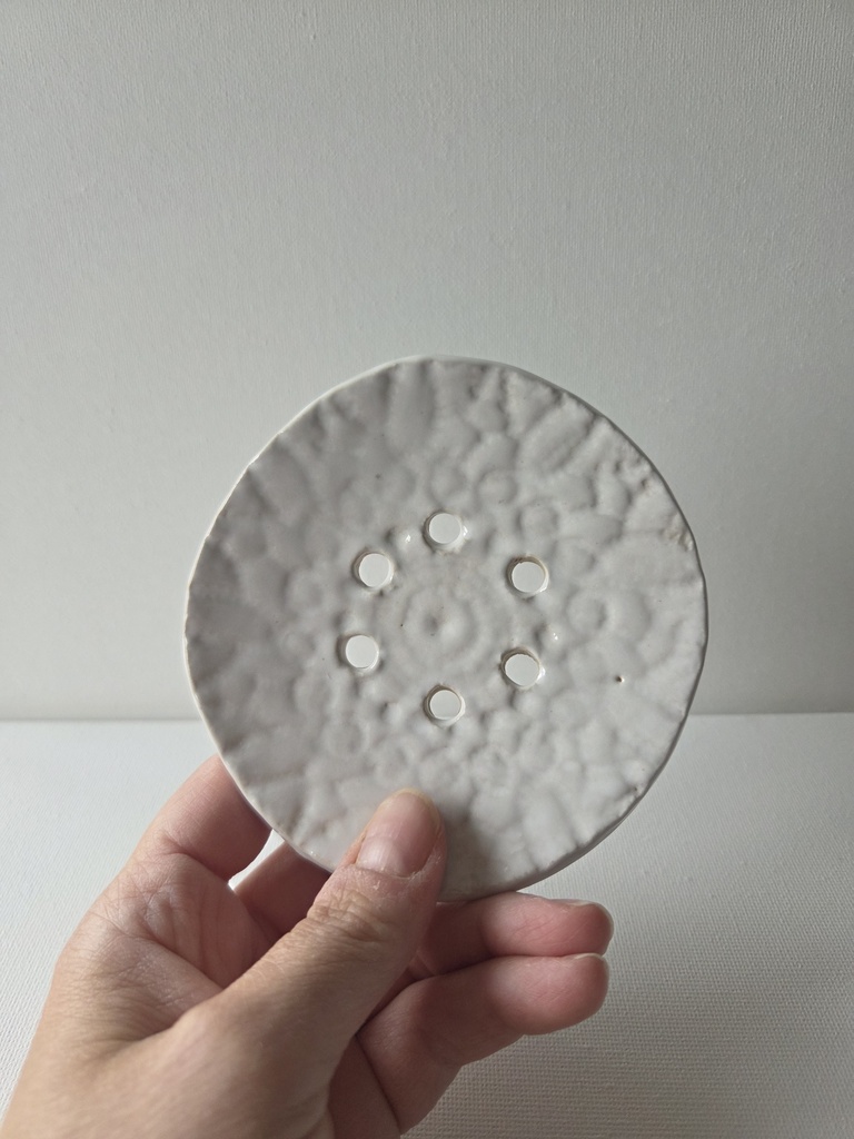 Bloemschikschijf wit