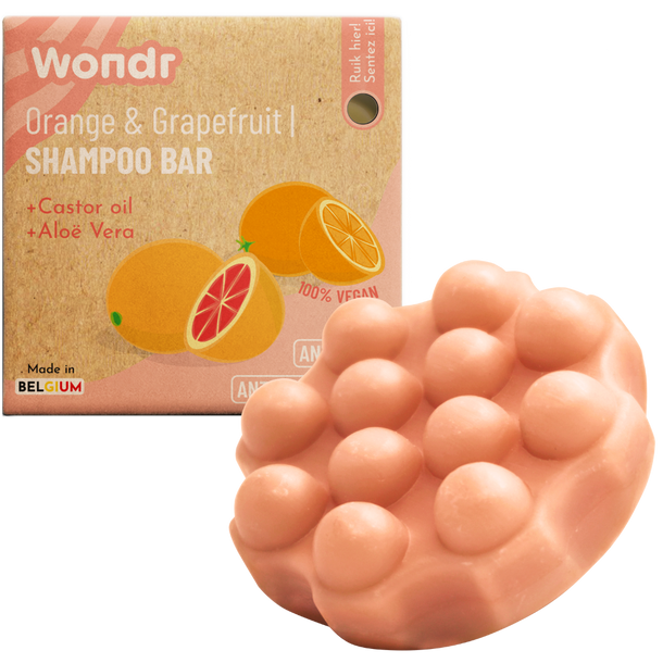 Wondr Juicy Orange shampoo bar - anti-roos