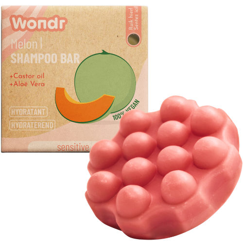 Wondr Sweet Melon shampoo bar - gevoelige hoofdhuid & alle haartypes