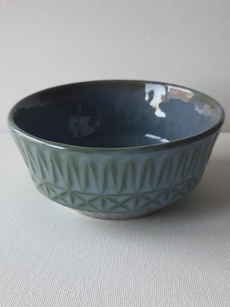 W92 structuurkom blauw groen