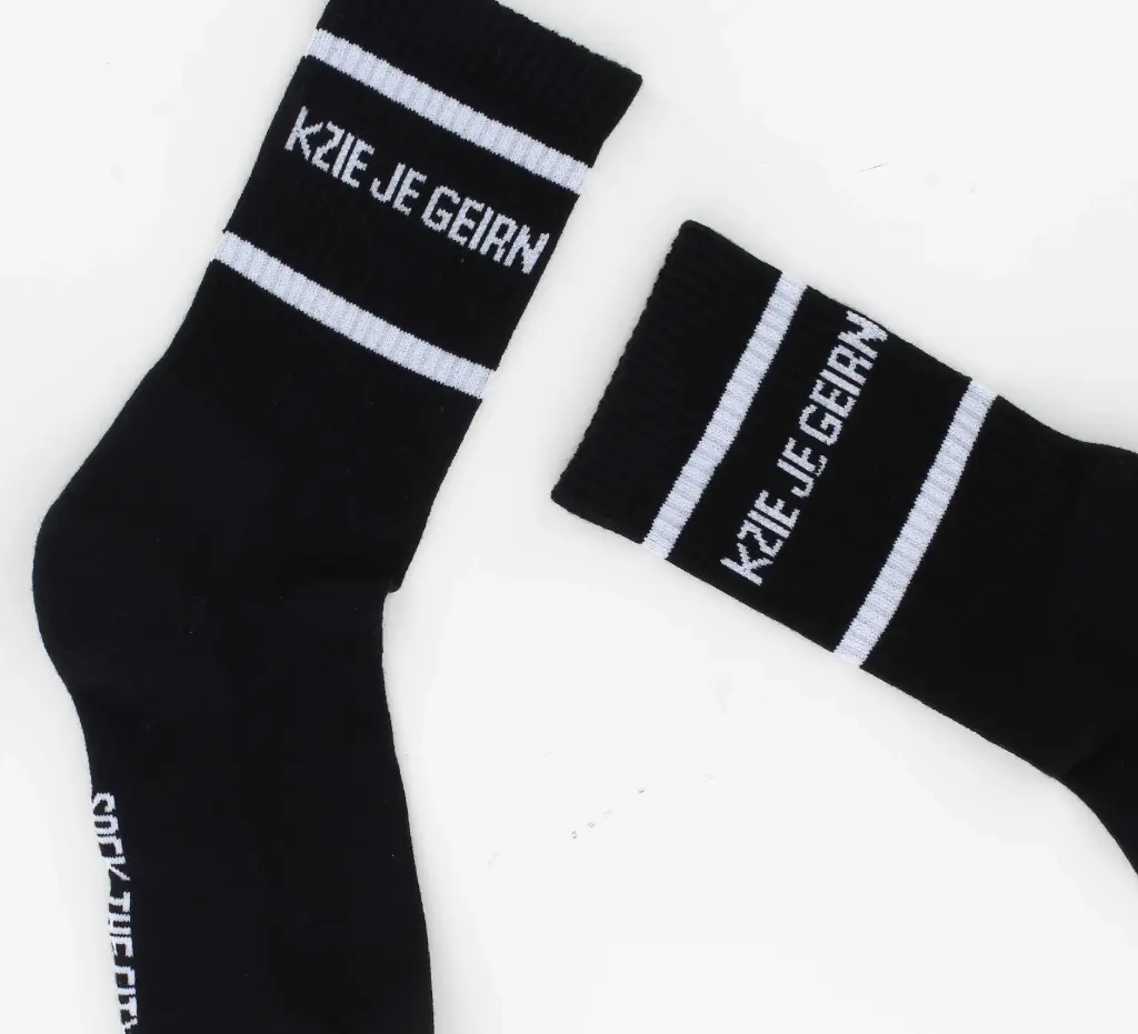 Sokken 'k Zie je Geirn - zwart