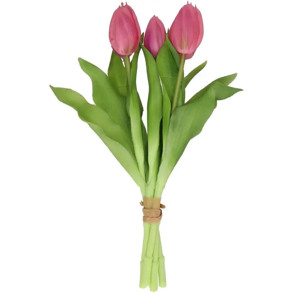 Boeket tulpen (kunststof) - violet - per 10 - 30 cm