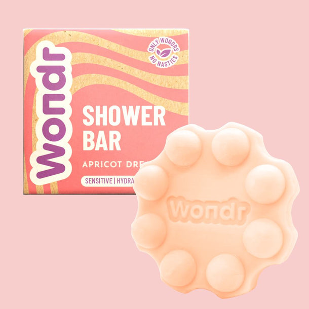 Wondr Apricot dreams shower bar - voor droge en gevoelige huid