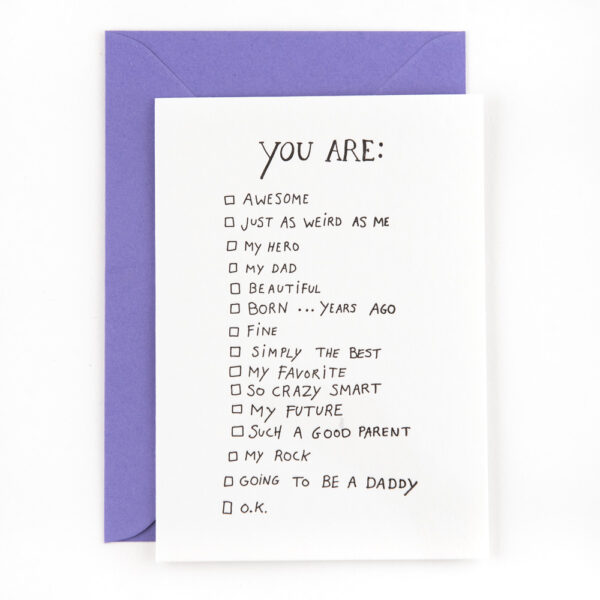 You are checklist