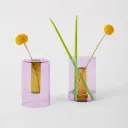 Reversible Glass Vase -S - Lilac/Peach