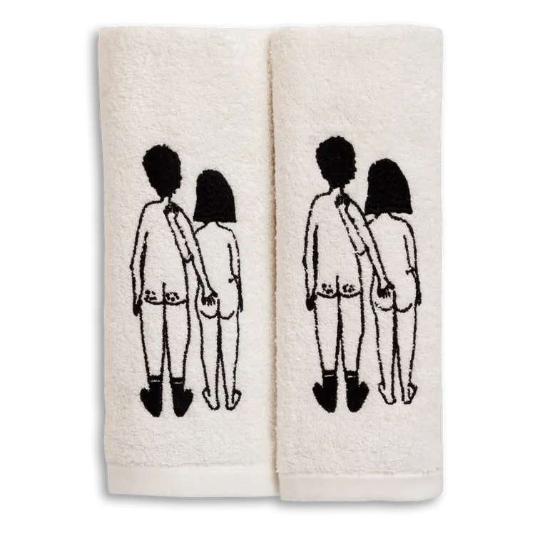 Gastendoek naked couple back