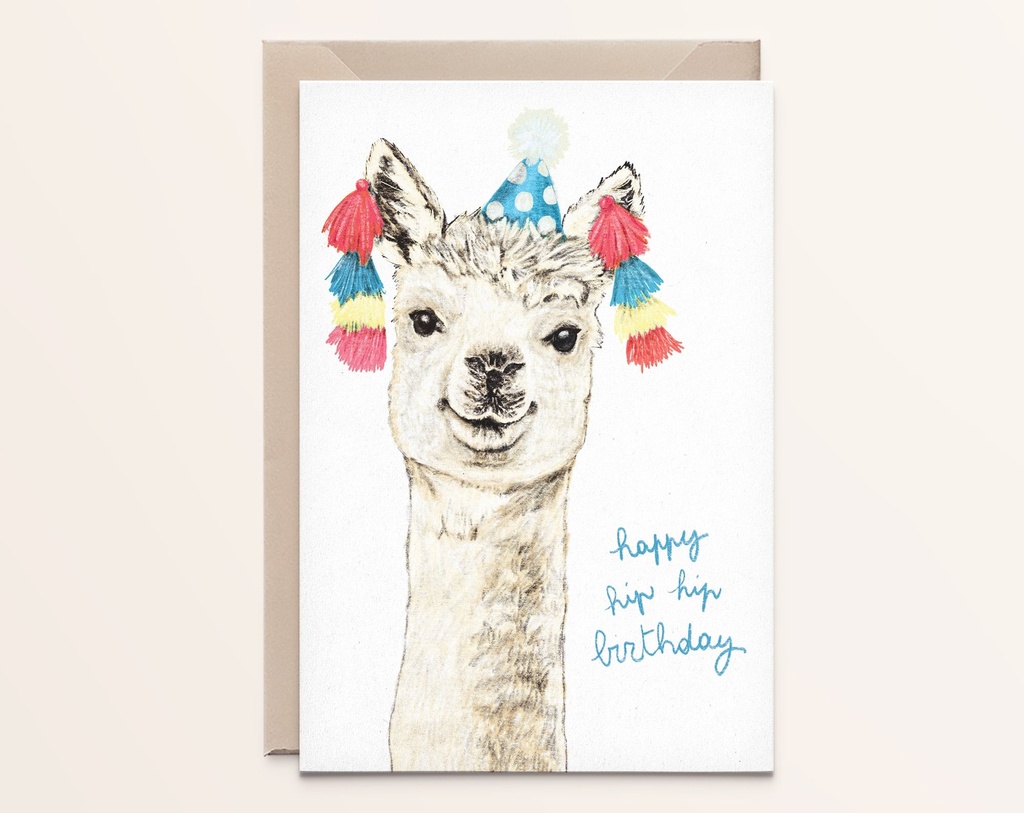 Wenskaart Alpaca