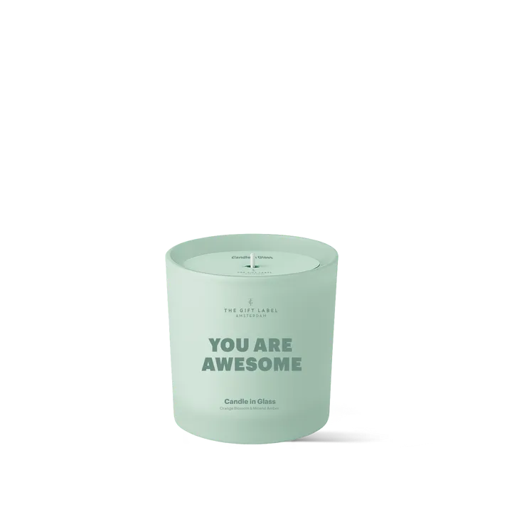 Frosted Candle - You Are Awesome