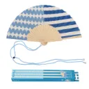 Waaier symmetrisch blauw