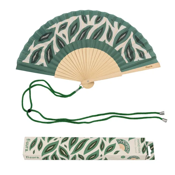Waaier groene blaadjes