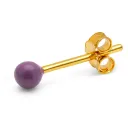 Color Ball earring 1 pcs / Purple Harvest