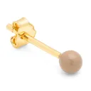 Color Ball earring 1 pcs / Mocha Mousse