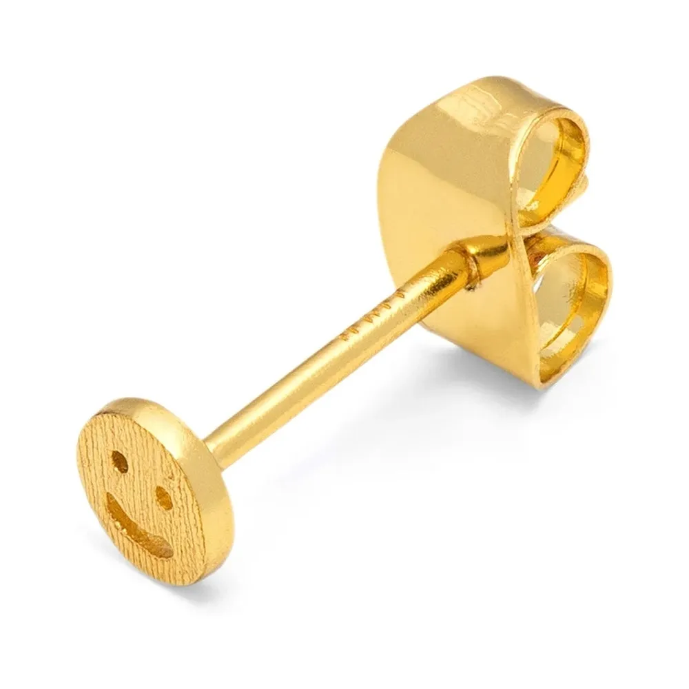 Smiley 1 Pcs / Gold plated
