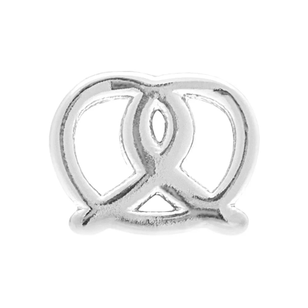 Pretzel Earring 1 Pcs / Silver