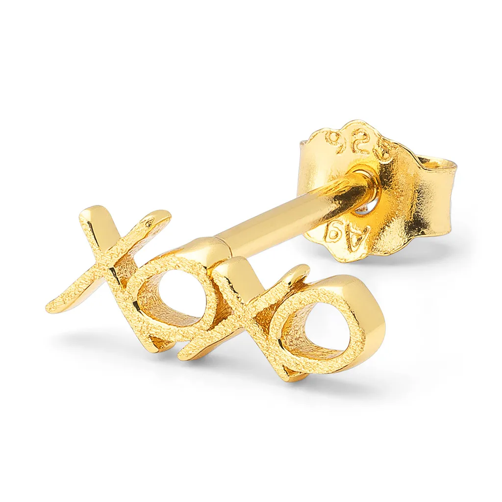 XOXO earring 1 pcs / Gold Plated