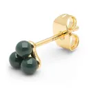 Trio earring 1 pcs - enamel / North Sea Green