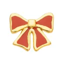 Bow earring 1 pcs / Gold Plated