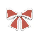 Bow earring 1 pcs / Silver