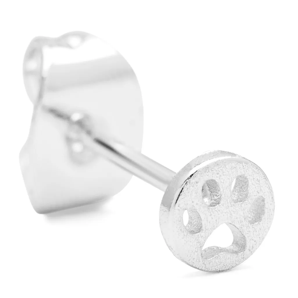 Dog Earring 1 pcs / Silver