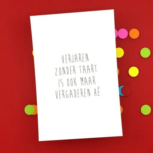 Verjaren zonder taart