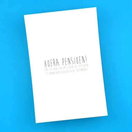 Hoera pensioen