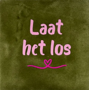 laat het los olijf/warmroze(knalroze)