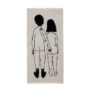 Handdoek naked couple back