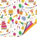 Birthday doodles cadeaupapier