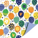 Birthday balloons cadeaupapier