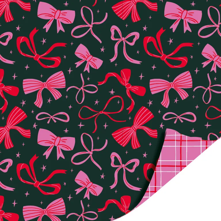 Pink bows cadeaupapier